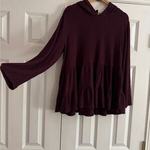 Lane Bryant 14/16  Maroon Hoodie Women's Top